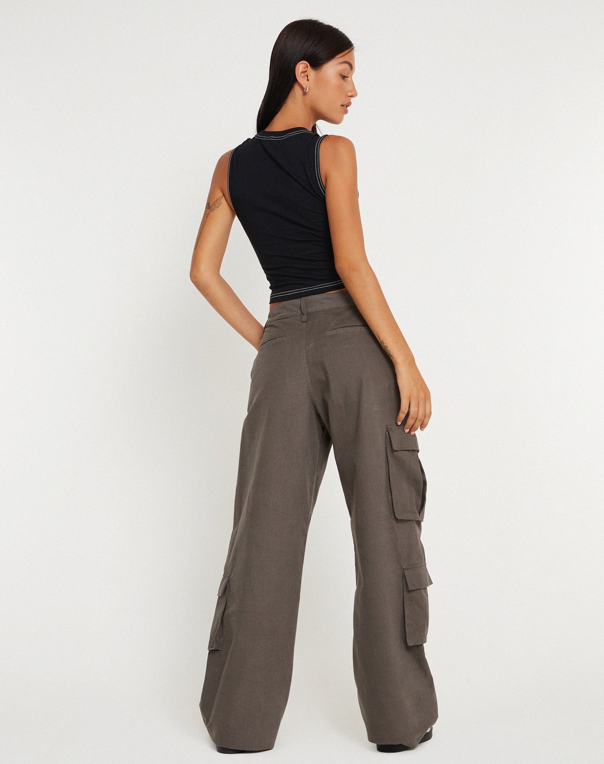imagen de Min Cutout Crop Top en Negro