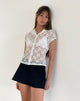 imagen de Mirah Lace Top en Blanco