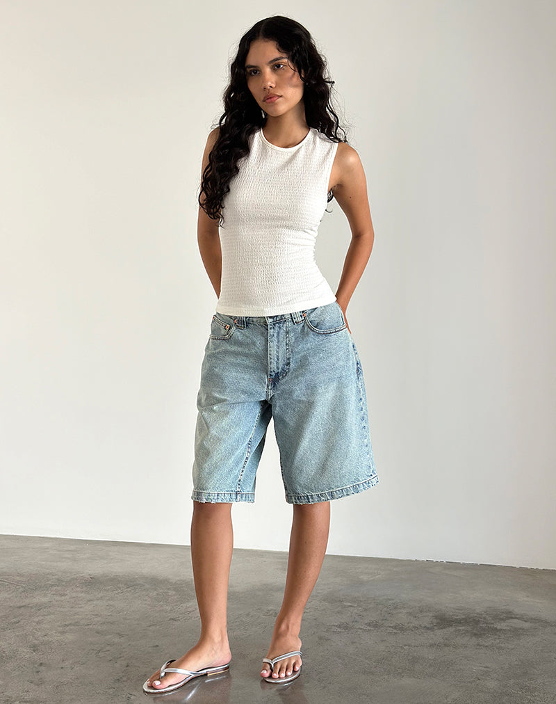 Imagen de Mohala Top en Crinkle Ivory