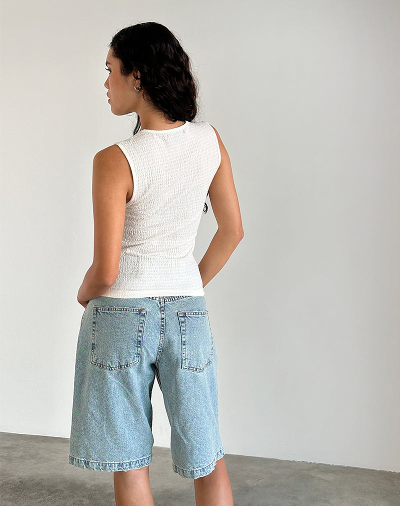Imagen de Mohala Top en Crinkle Ivory