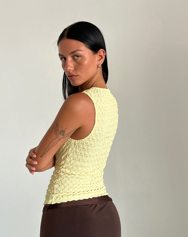 Imagen de Mohala Top en Punto Burbuja Amarillo Suave