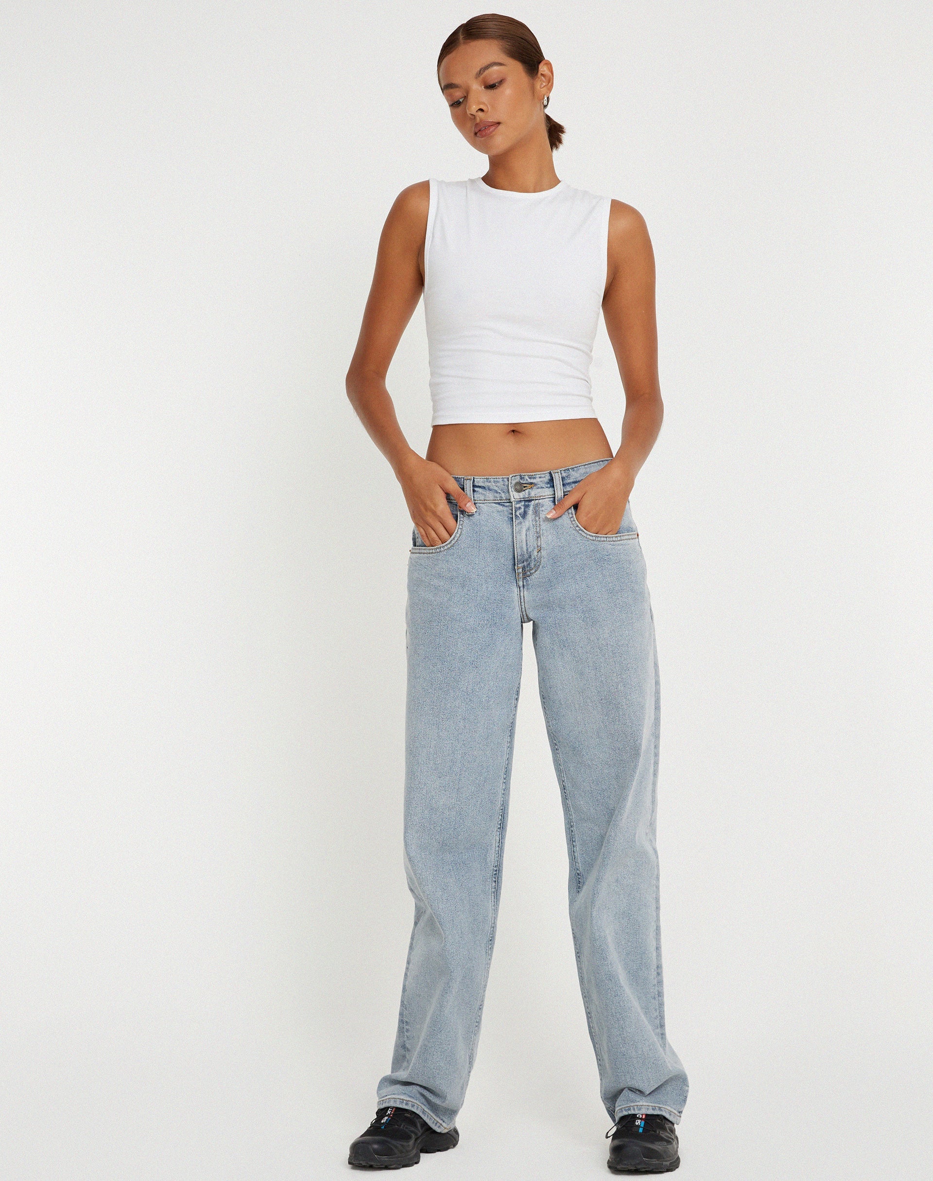 Monlo Vest Top Blanco