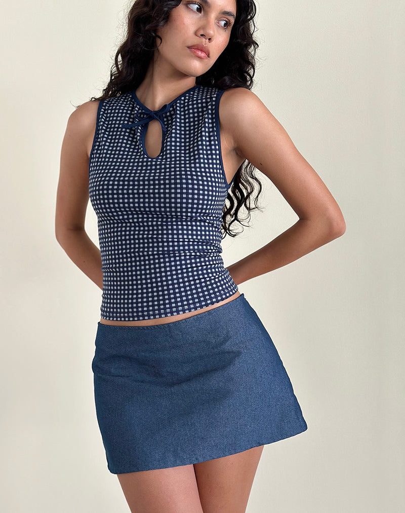 Imagen de Olsa Minifalda vaquera en Chambray Indigo