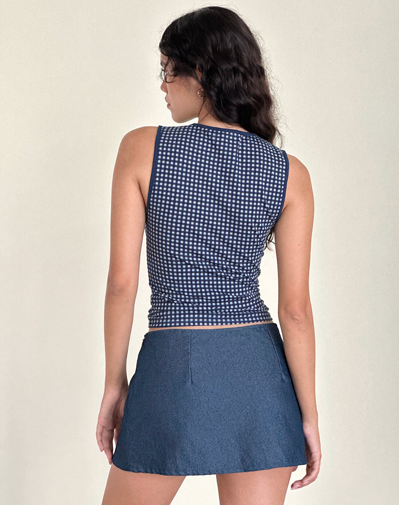 Imagen de Olsa Minifalda vaquera en Chambray Indigo