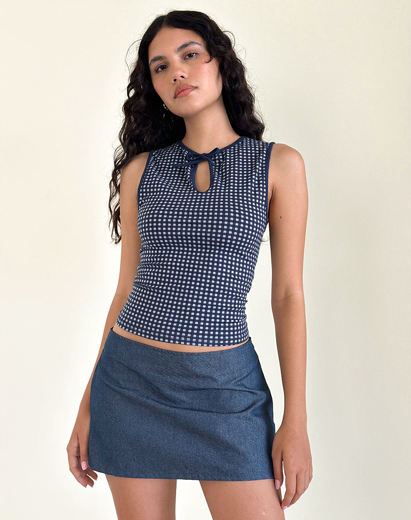 Imagen de Olsa Minifalda vaquera en Chambray Indigo