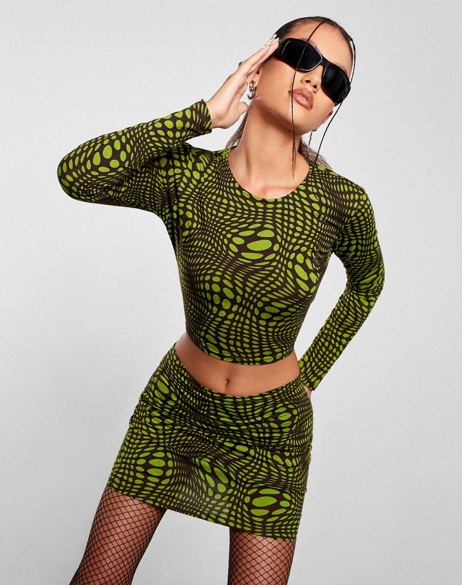 Imagen de Kinan Falda Bodycon Verde Óptico
