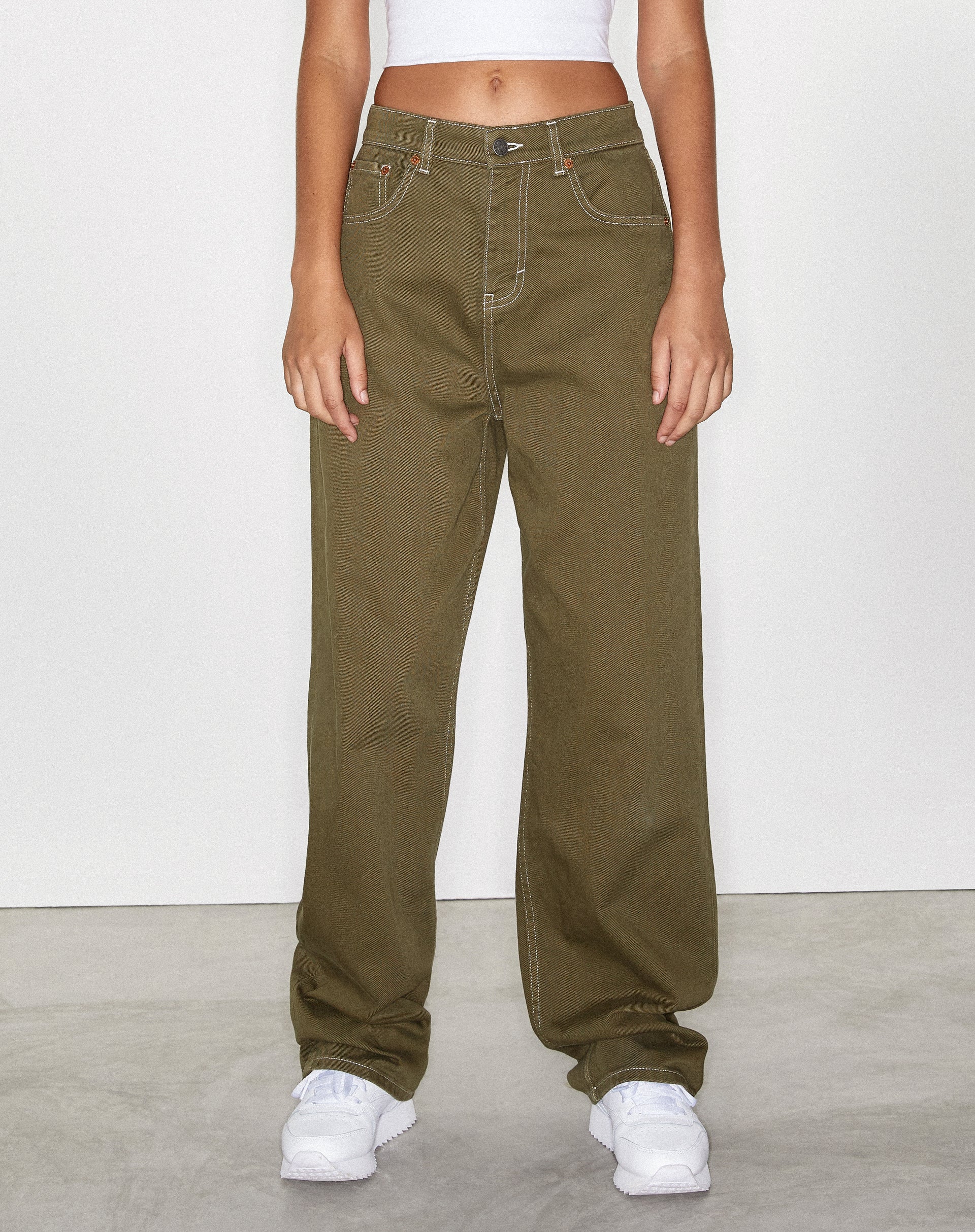 Imagen de Parallel Jeans en verde militar