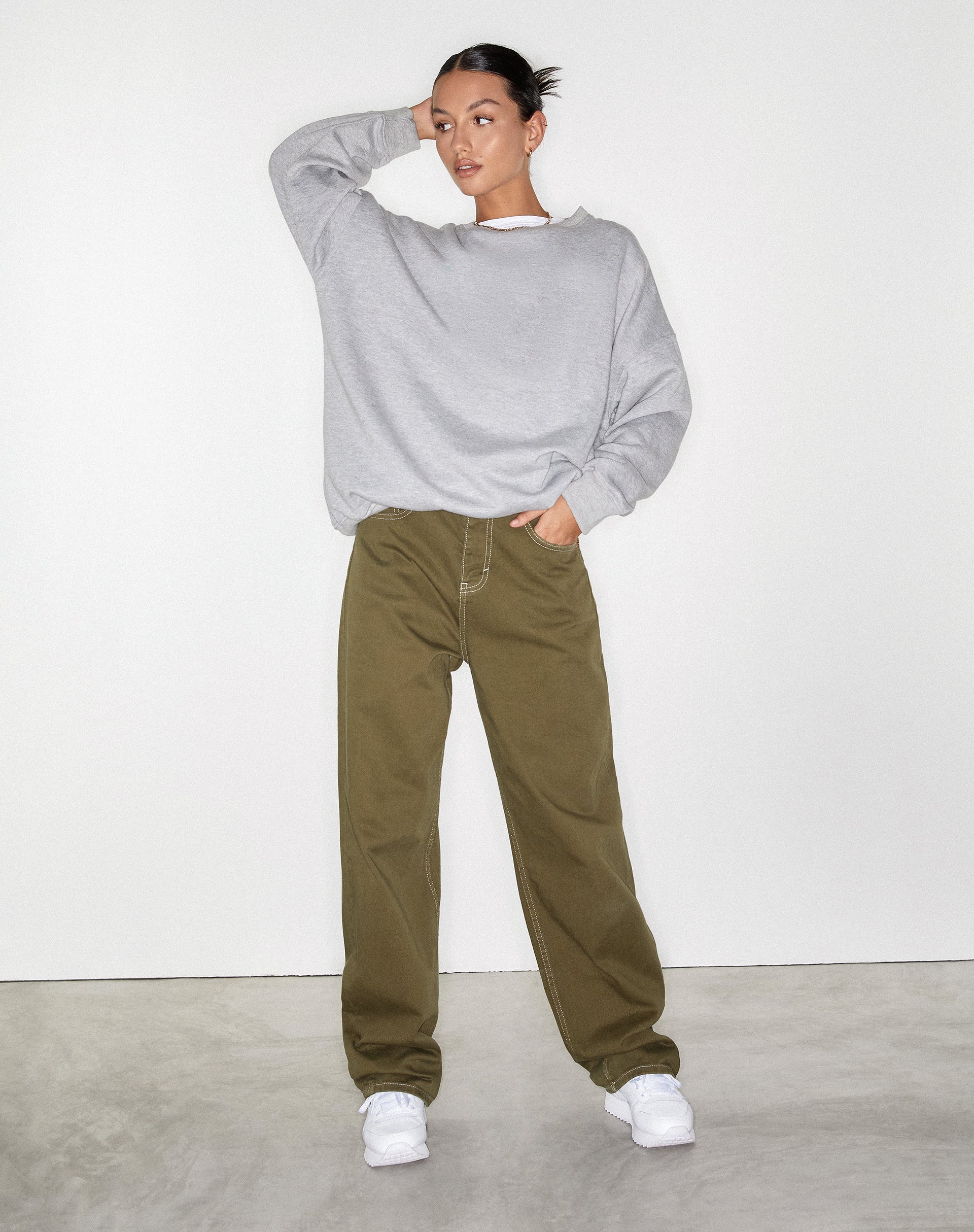 Imagen de Parallel Jeans en verde militar