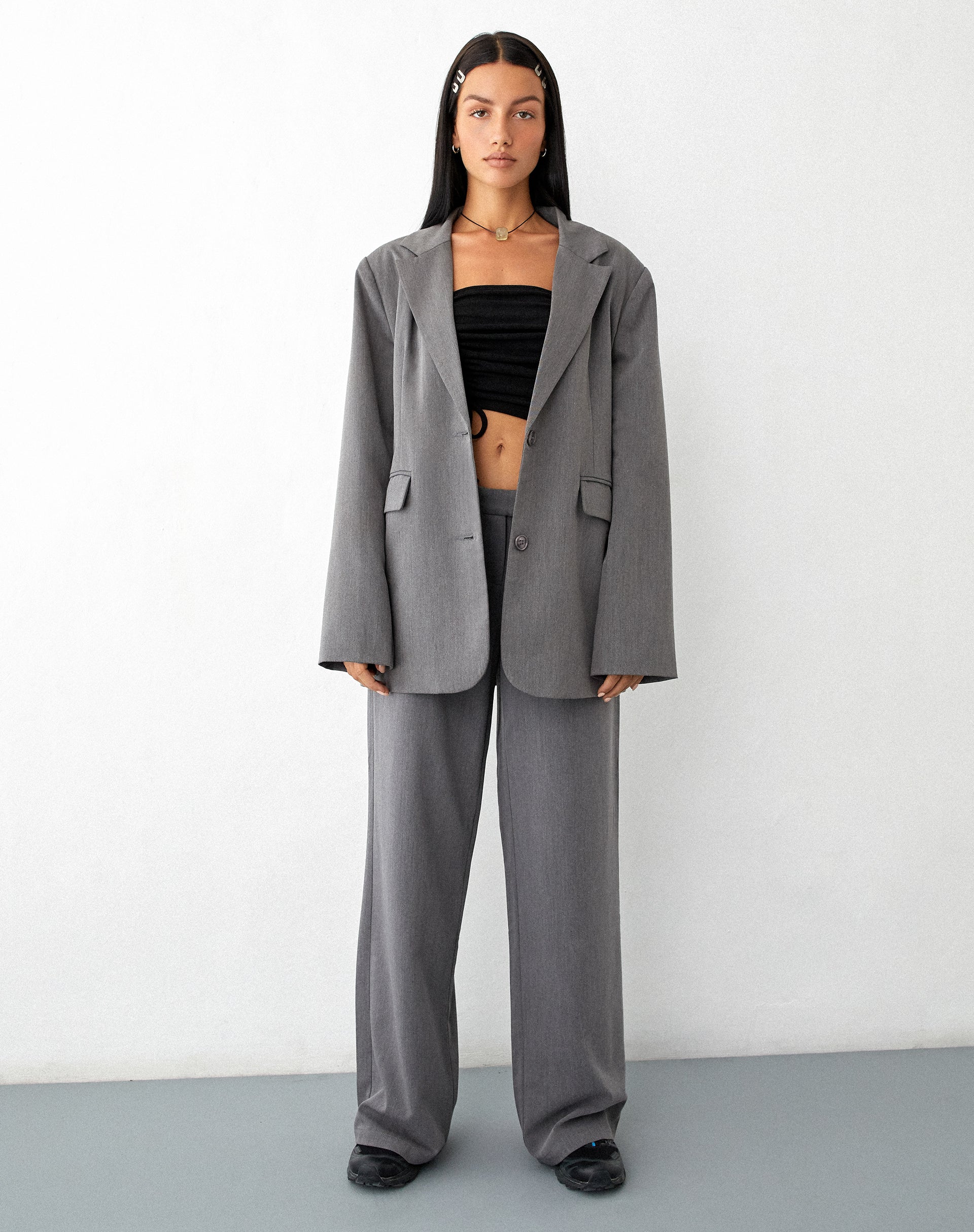 IMAGEN DE Maiwa Blazer en Tailoring Charcoal
