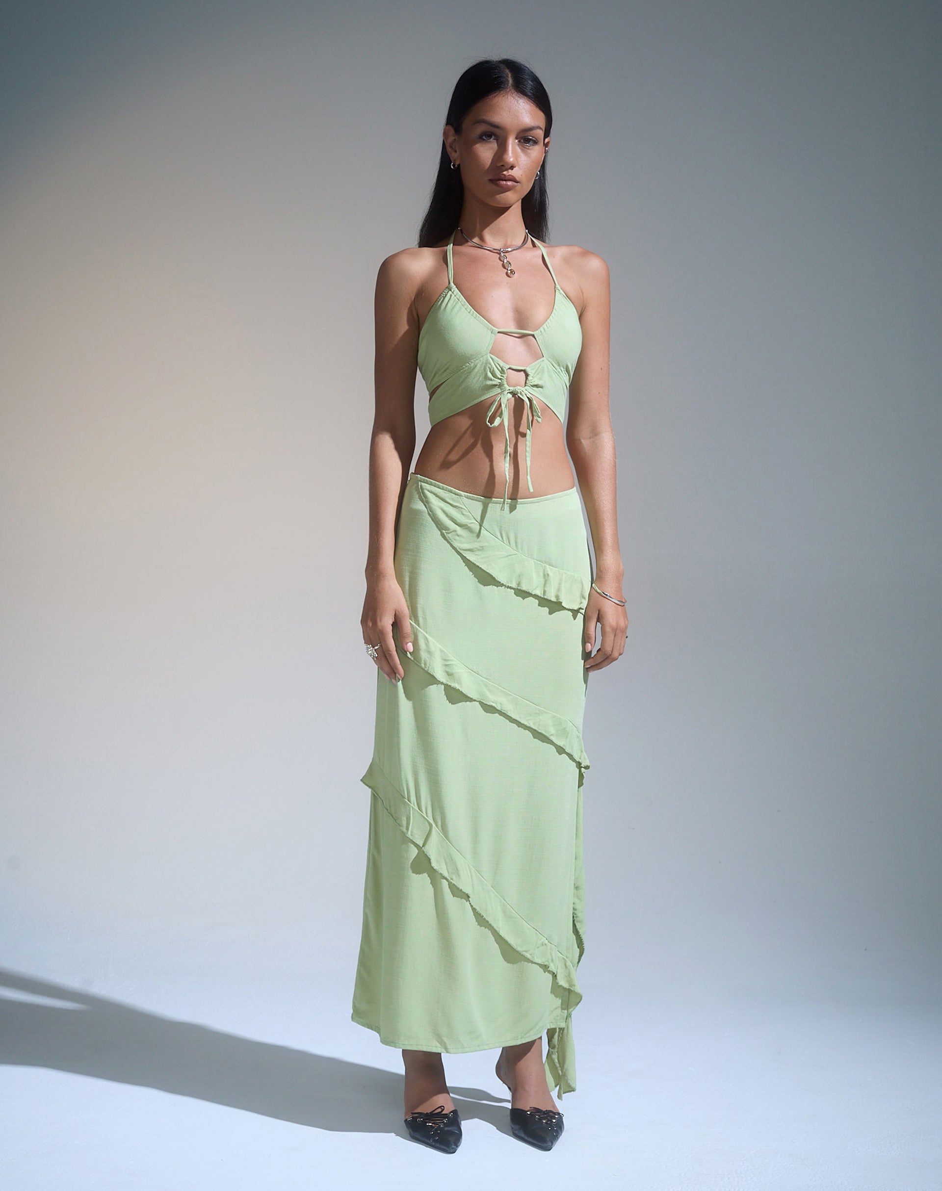 Imagen de Koen Cut Out Top en Mint Sage