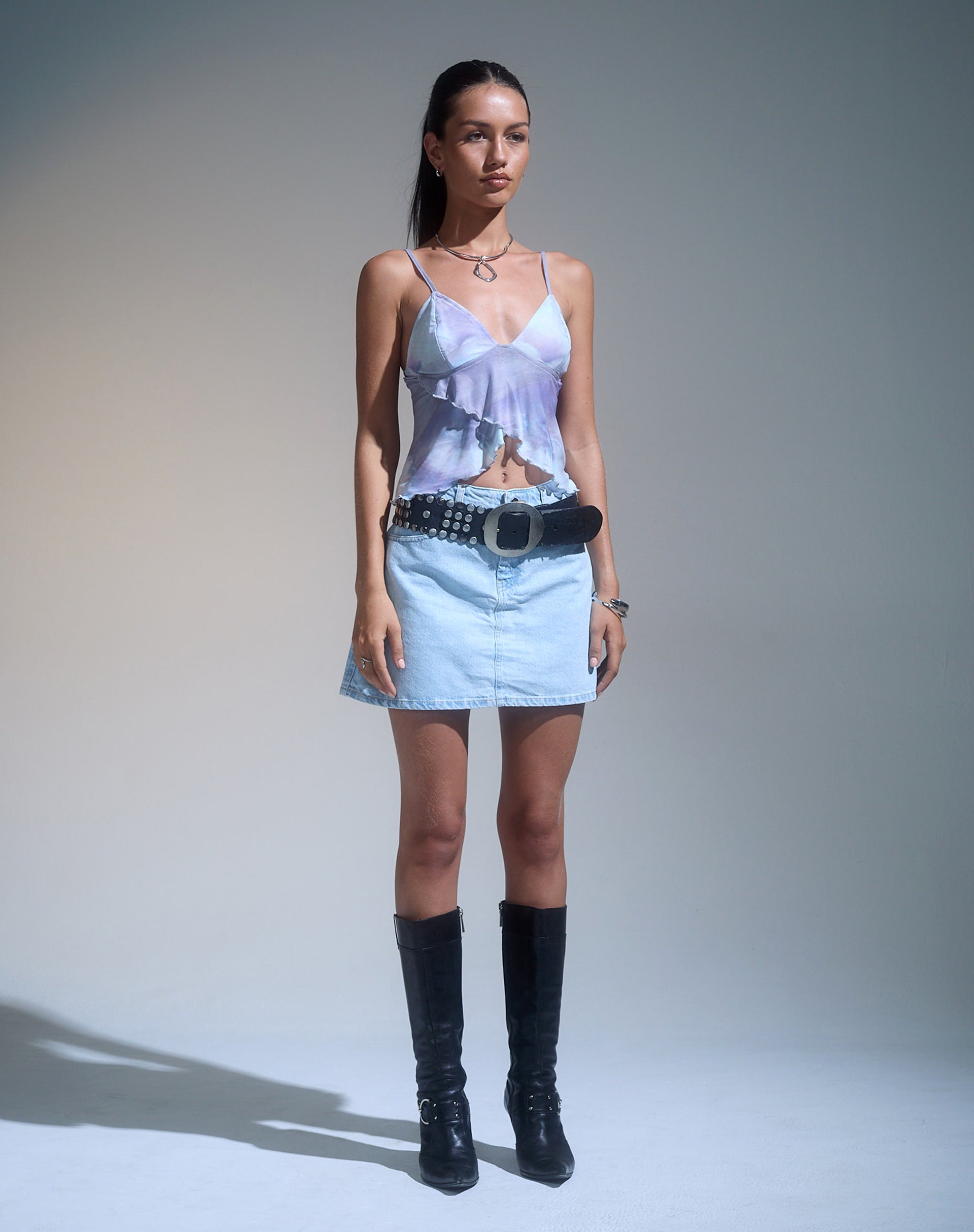 Imagen de Cojira Mesh Butterfly Top in Printed Pearly Shell