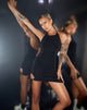 Imagen de MOTEL X OLIVIA NEILL Tadria Bodycon Dress in Crepe Negro