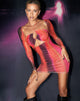 Imagen de Yuvila Mini Dress in Solarized Orange and Pink