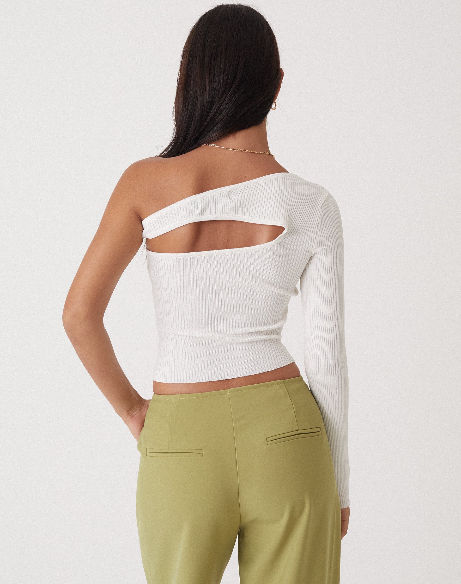 imagen de MOTEL X OLIVIA NEILL Haimi Top en Rib Star Blanco