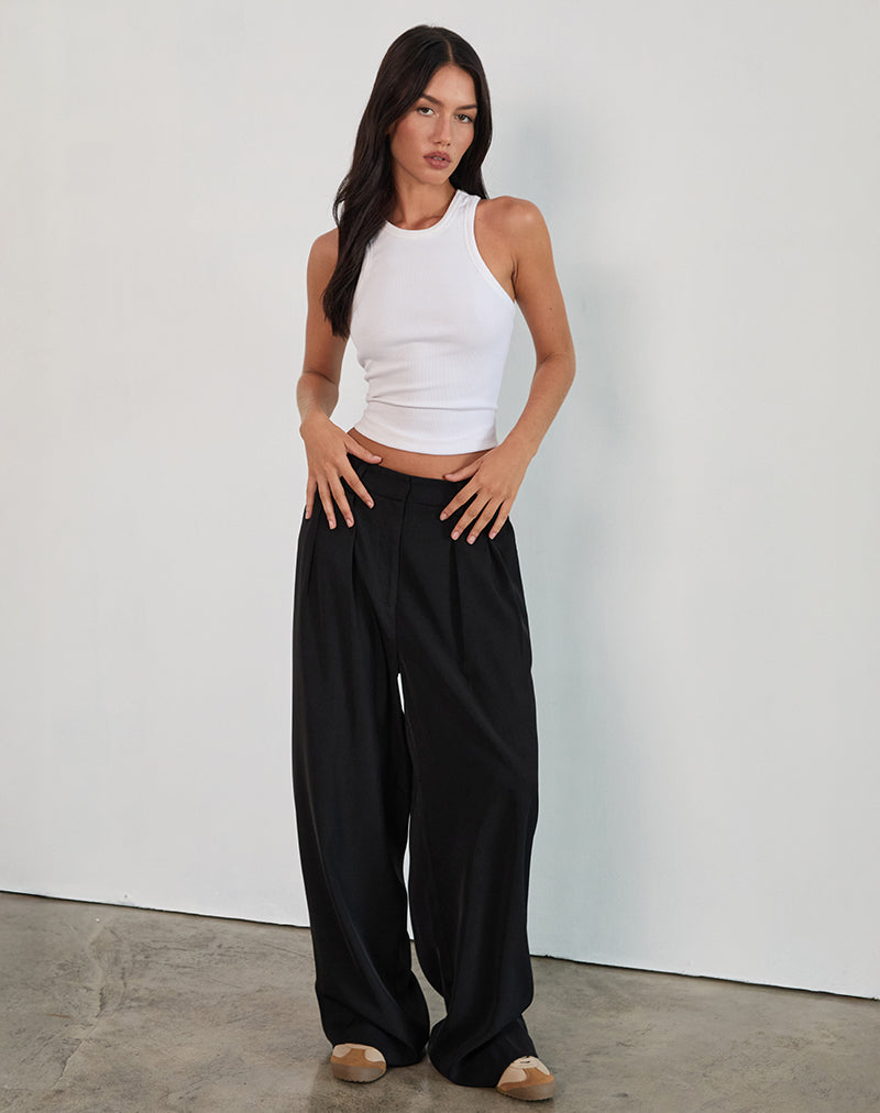 Imagen de Nala Pantalón plisado de sastrería Negro