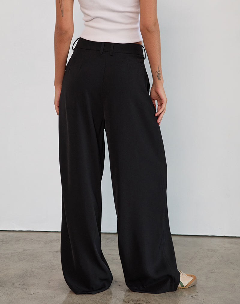 Imagen de Nala Pantalón plisado de sastrería Negro