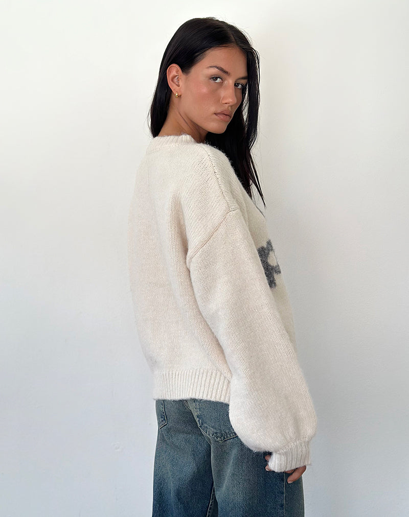 Imagen de Namari Jumper in Off Piste Ivory Print