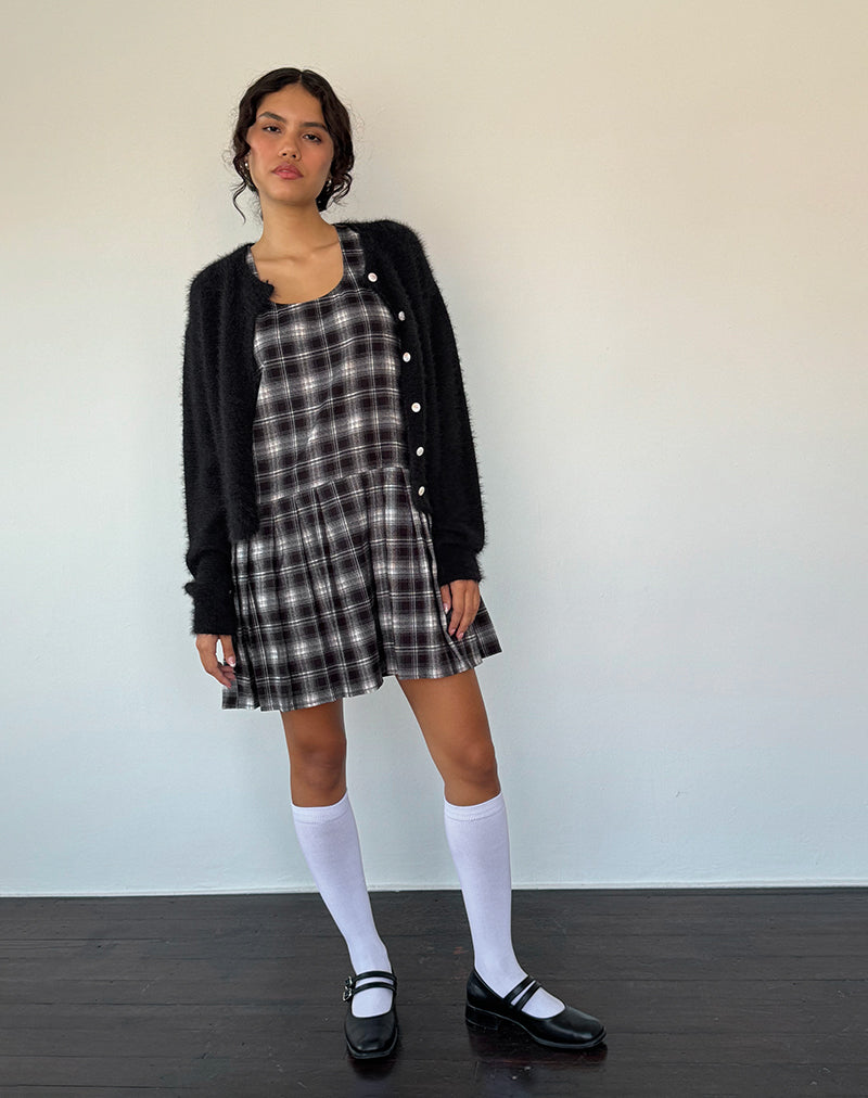 Imagen de Namaya Midi Dress in Black White Check