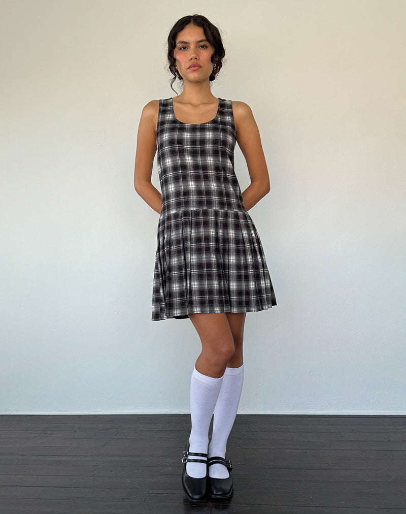 Imagen de Namaya Midi Dress in Black White Check