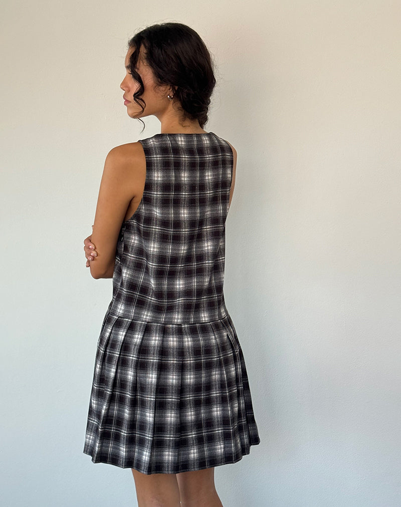 Imagen de Namaya Midi Dress in Black White Check