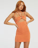 imagen de Namira Mini Dress in Firecracker Orange