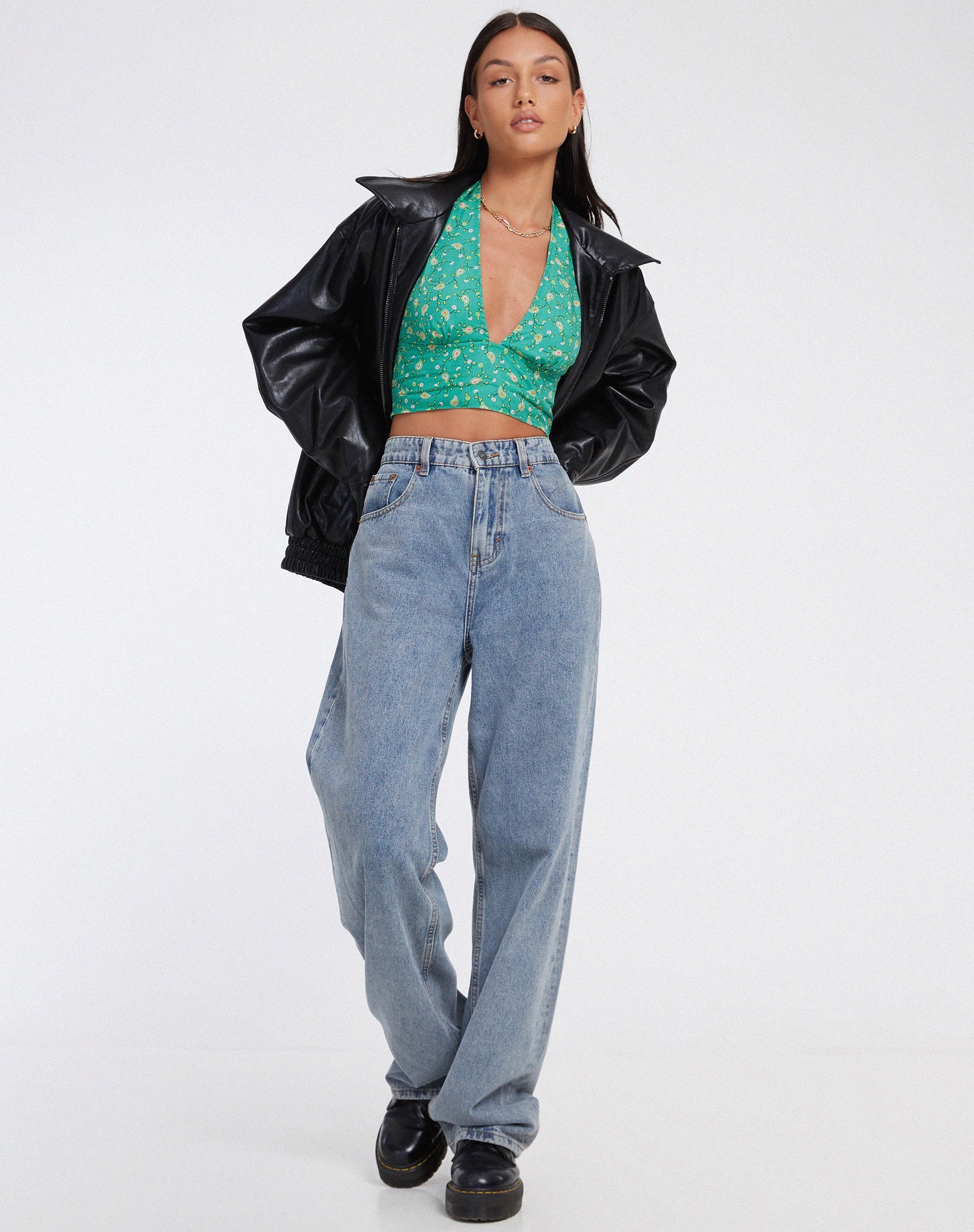 Imagen de Nanda Crop Top en Paisley Fun Verde