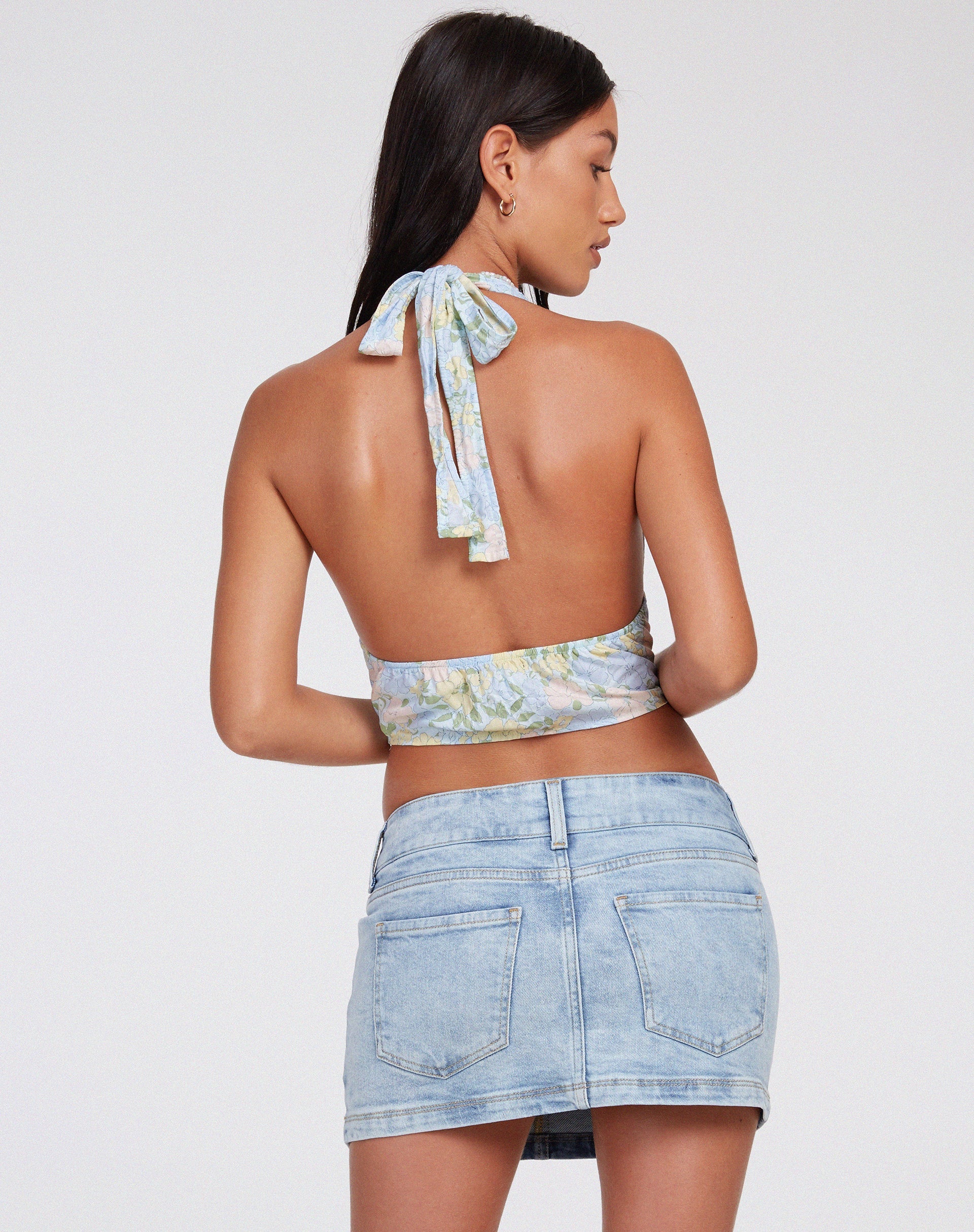 Imagen de Nanda Crop Top en Floral Pastel Lavado