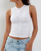 imagen de Naoko Ruched Top in White
