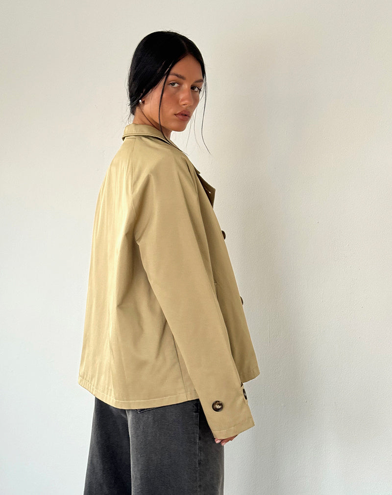 Imagen de Narto Boxy Trench Jacket en Tan