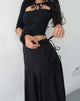 imagen de Madelyn Pleated Midi Skirt in Black