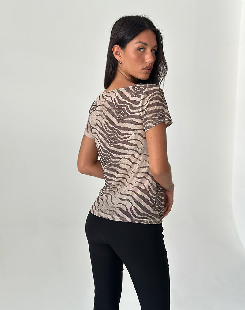Imagen de Neko Top de malla Wild Animal Neutral