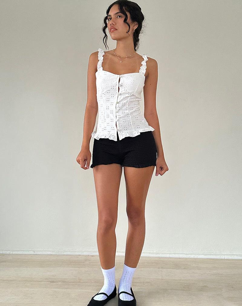 Imagen de Neroli Corset Top en Broderie Blanco