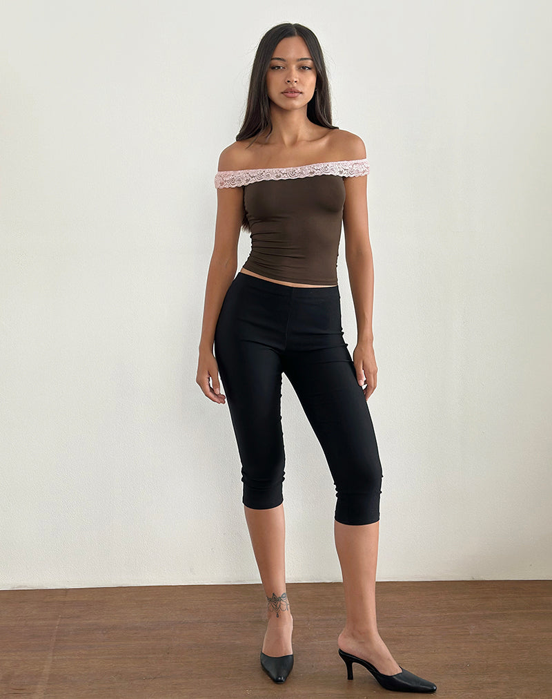 Imagen de Nesel Top en Encaje Marrón Slinky Rosa