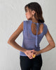 Imagen de Nibura Open Back Vest Top en punto azul