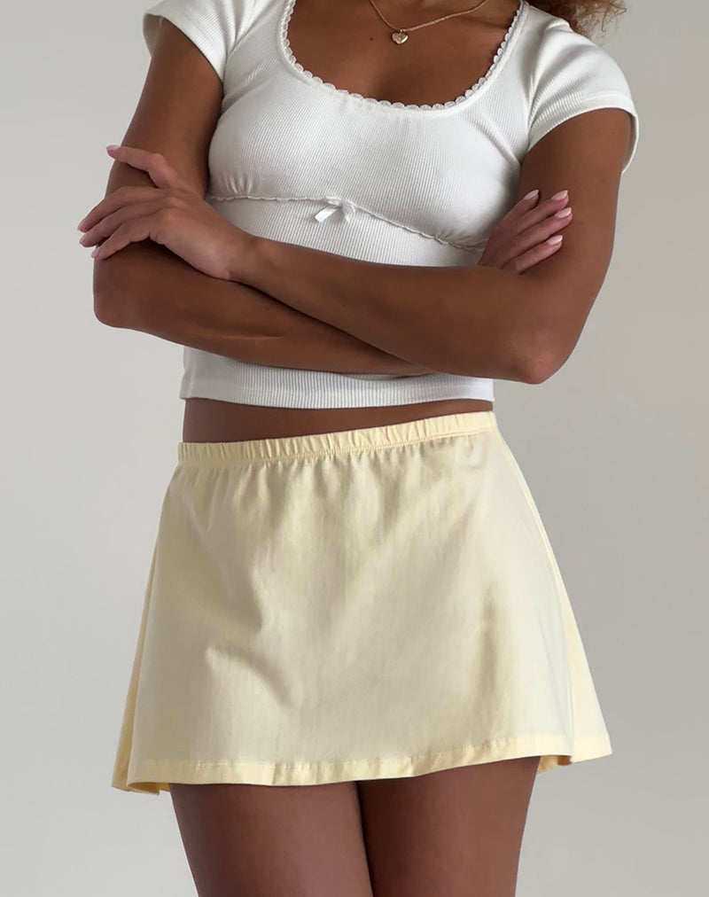 Imagen de la minifalda Nidya A-Line en Buttermilk