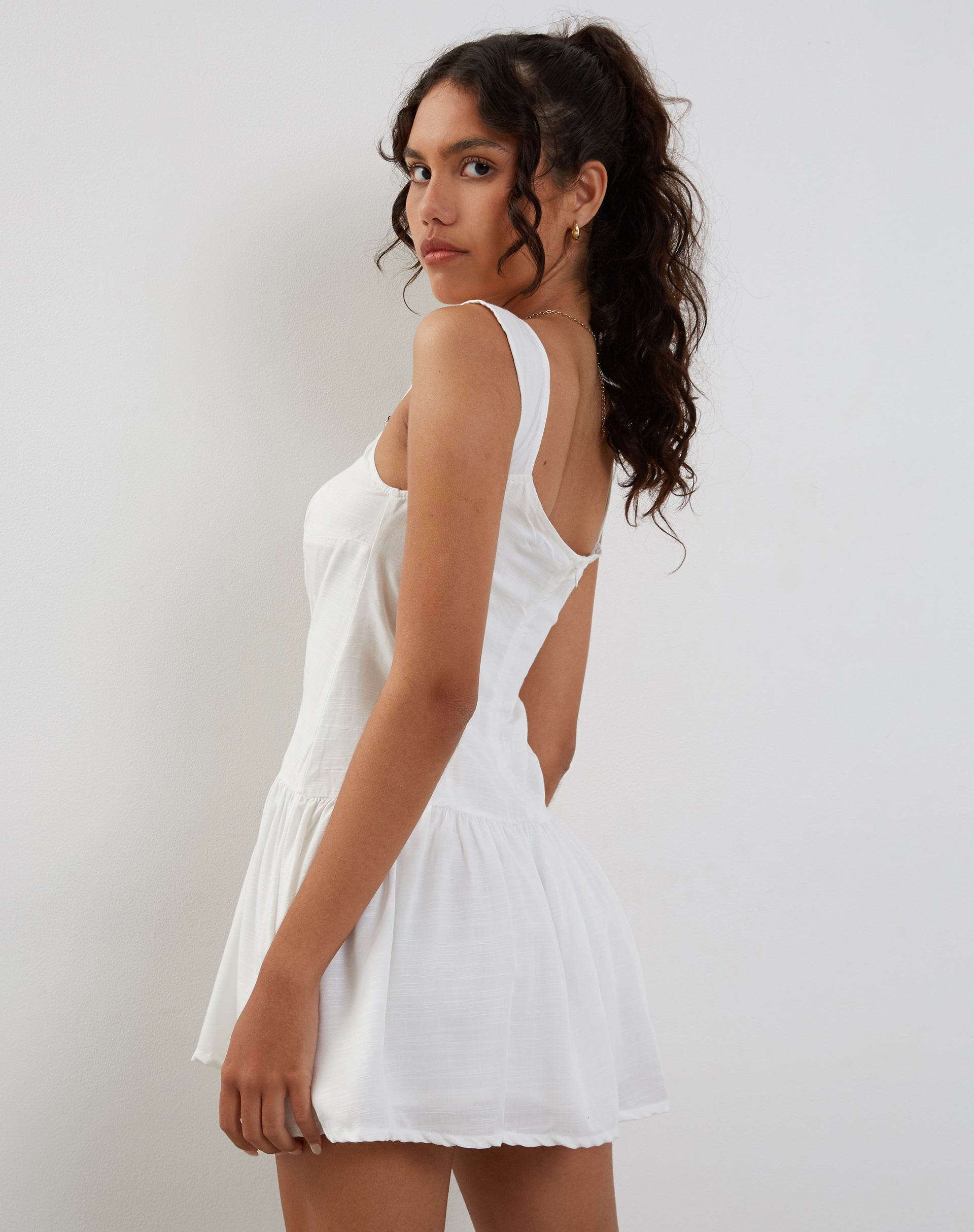 Imagen de Nihao Mini Dress in White