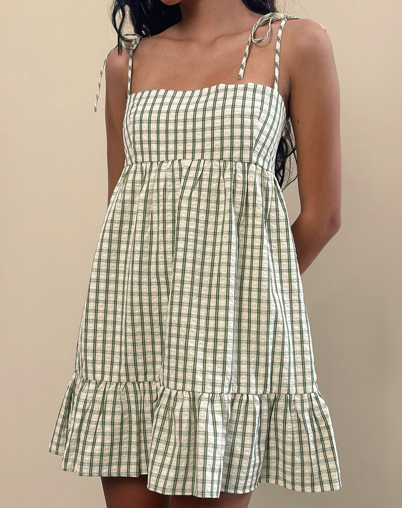 Imagen de Nikita Mini Dress in Green Check