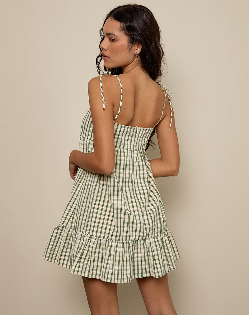 Imagen de Nikita Mini Dress in Green Check