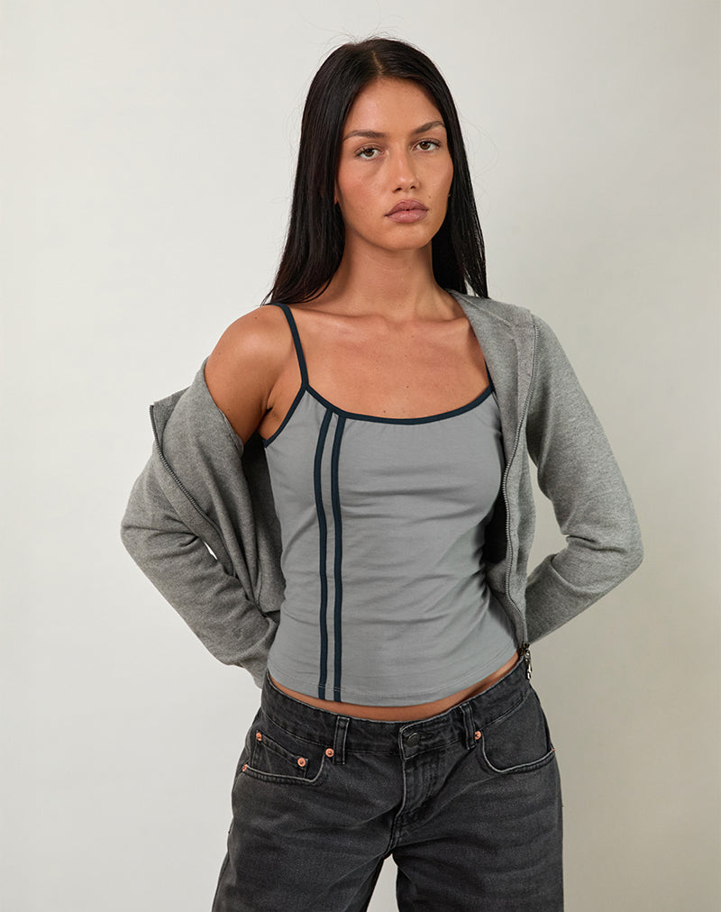 Chaleco Nilaso gris con fijación Tapshoe