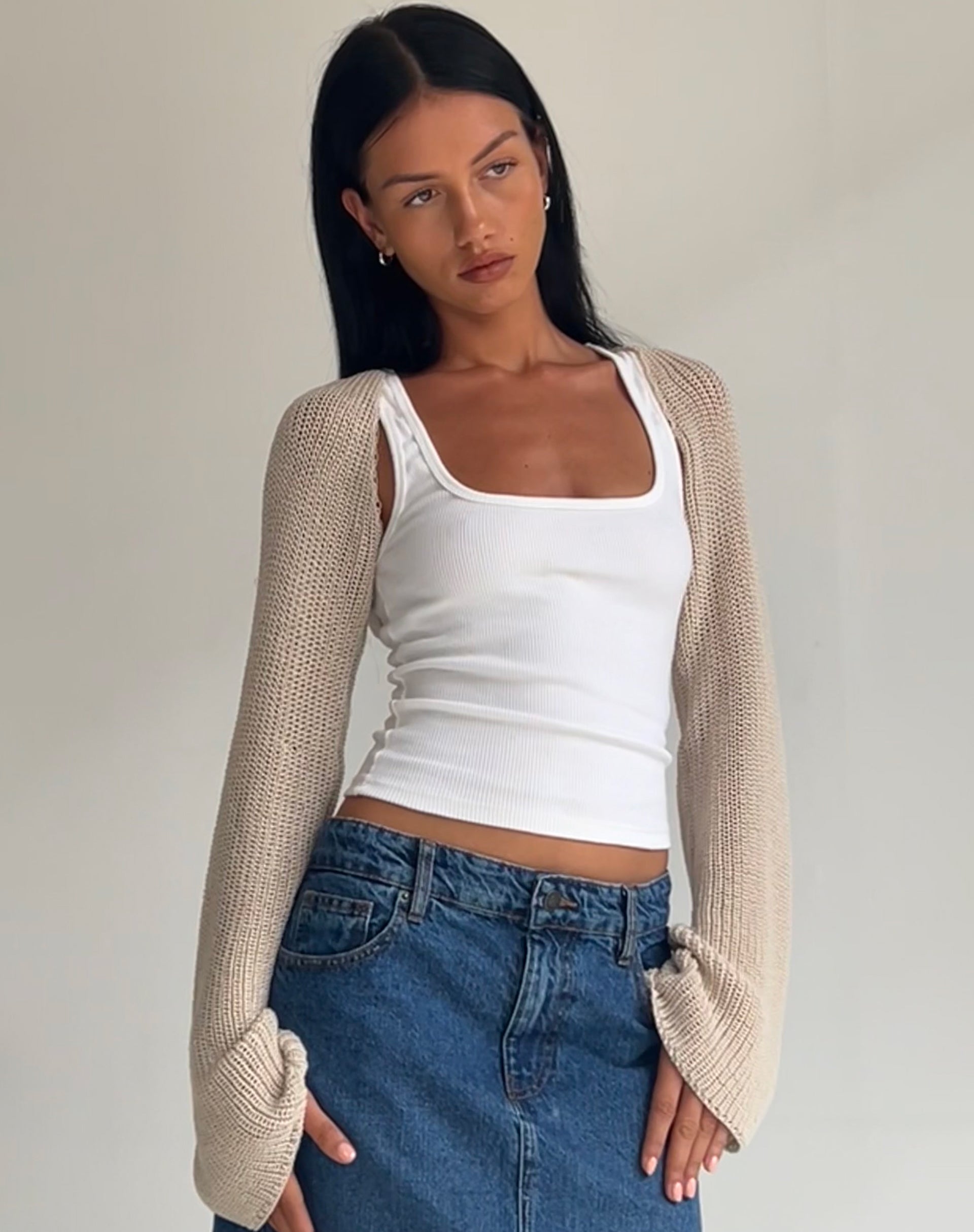 Imagen de Nobila Shrug Top en Natural