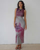 Imagen de Fayola Maxi Vestido Estampado Rosa Anatomy of Nature