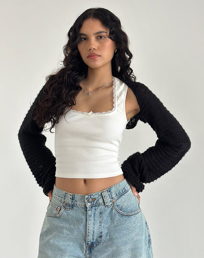 Nobila Shrug Top Negro