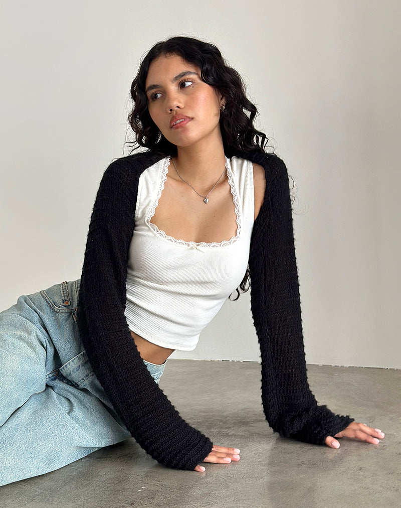 Nobila Shrug Top Negro
