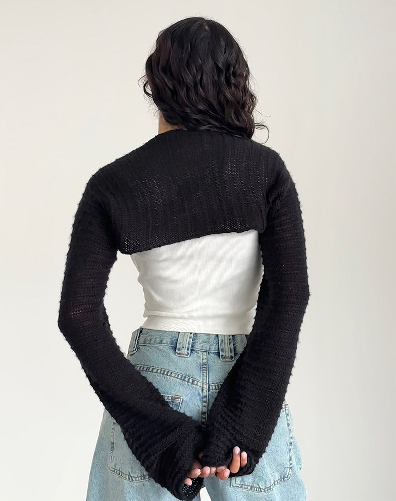 Imagen de Nobila Shrug Top en negro