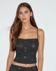Imagen de Nobita Cami Top en Flower Broderie Negro
