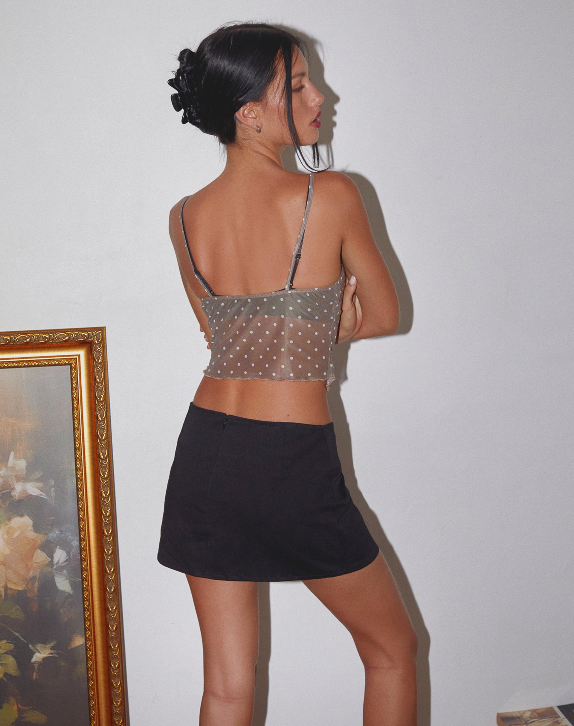Imagen de Norde Cami Top en Polka Marrón y Blanco