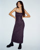 imagen de Norila Maxi Dress in Dark Ditsy Rose Black