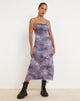 imagen de Norishi Printed Mesh Midi Dress in Smokey Gradients Purple