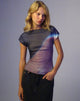 Imagen de Nova Top en Mesh Rosa Digi Gradient Print