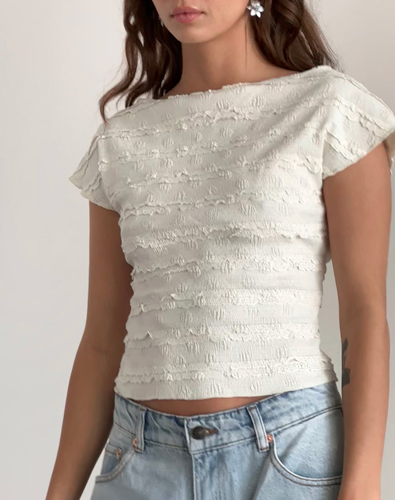Imagen de Nova Top en Crinkle Ivory